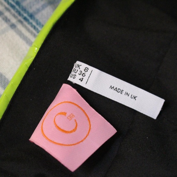 CAPSULE 98 NEON GREEN RETRO INSPIRED MINI DRESS with matching choker! NWOT - Picture 4 of 4